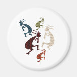 Five Kokopelli Magnet