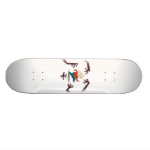 Five Little Zombies And Fred Gear Skateboard Deck
