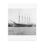 Five-Masted Schooner, 1800s Postcards