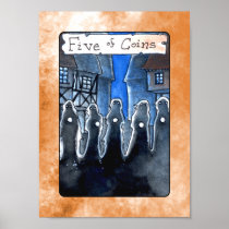 Five of Coins Poster