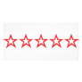 five red stars icon photo greeting card