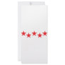 five red stars in bow icon custom rack card