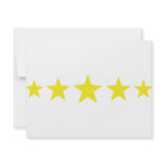 five yellow stars icon invitations