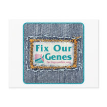 FIX OUR GENES POSTCARD