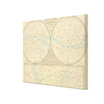 Fixed Stars map Gallery Wrap Canvas
