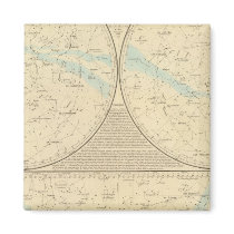 Fixed Stars map Refrigerator Magnet