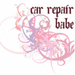Fixing Cars Babe photo sculptures