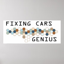 Fixing Cars Genius Poster