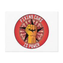 Fixing Cars Is Power Postcards