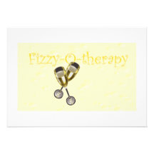 Fizzy-o-therapy Bubbles Personalized Invitation