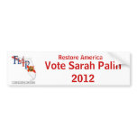 FL4P Restore America Bumper Sticker bumper stickers