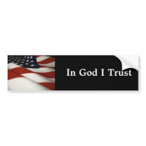 flag1-1, In God I Trust Bumper Stickers