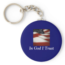 flag1-1, In God I Trust Key Chain