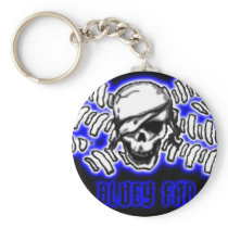flag5pirate3art2, BLUEYFAB SMALL Keychain