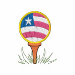 Flag and Golfball embroidered shirts