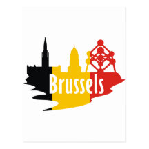 Flag Brussels Postcards