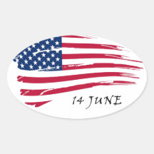 Flag day 14th June Stickers