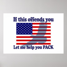 Flag & Eagle Patriot Print