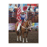 Flag Girl Post Card