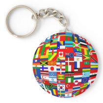 Flag Globe keychains