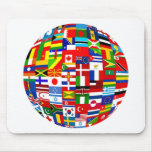 Flag Globe Mouse Mats