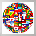 Flag Globe posters