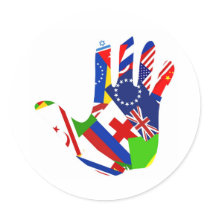 Flag Hand stickers