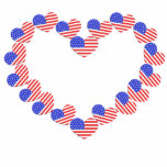 Flag Heart photo sculptures