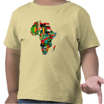 Flag Map of Africa Flags - African Culture Gift Tshirt