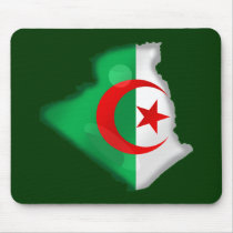Flag Map of Algeria for Algerians worldwide Mouse Pads