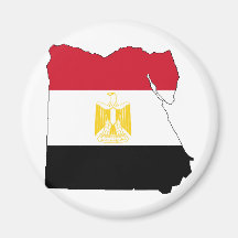 Flag/Map of Egypt Fridge Magnets