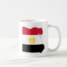 Flag/Map of Egypt Mugs