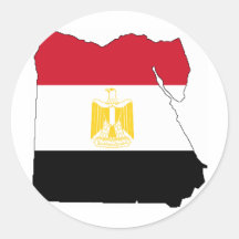 Flag/Map of Egypt Stickers
