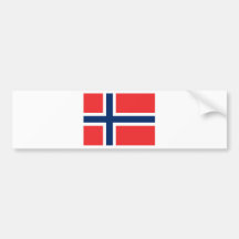 Flag Norway Bumper Stickers