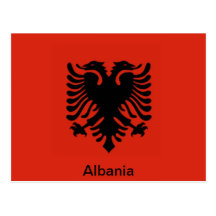 Flag of Albania Postcard