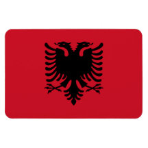 Flag of Albania Rectangle Magnet