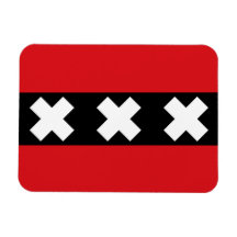 Flag of Amsterdam Flexible Magnet