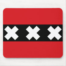 Flag of Amsterdam Mouse Pad