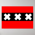Flag of Amsterdam posters