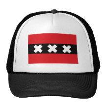 Flag of Amsterdam Trucker Hats