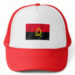 Flag of Angola for Angola soccer fans in 2010 Mesh Hat