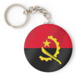 Flag of Angola for Angola soccer fans in 2010 Keychain