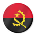 Flag of Angola for Angola soccer fans in 2010 magnets