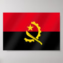 Flag of Angola for Angola soccer fans in 2010 posters