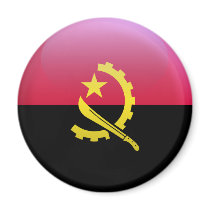 Flag of Angola Magnets