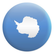 Flag of Antarctica Round Stickers