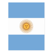 Flag of Argentina Postcard