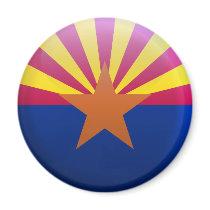 Flag of Arizona Refrigerator Magnets
