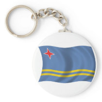 Flag of Aruba Key Chain