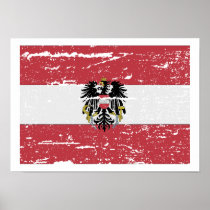 FLAG OF AUSTRIA COAT OF ARMS PRINT